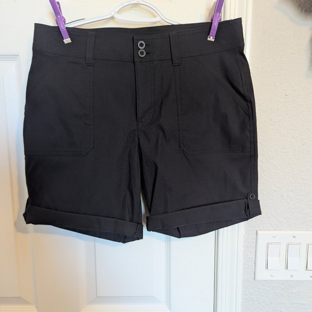 NWOT | Eddie Bauer Bermuda Shorts | Black | Quick-Dry | 9.5" Inseam | 10